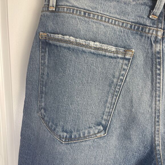 Good American High Rise Good Mom Jeans Womens Size 2/26 Medium Wash‎ Oversized - Picture 14 of 16